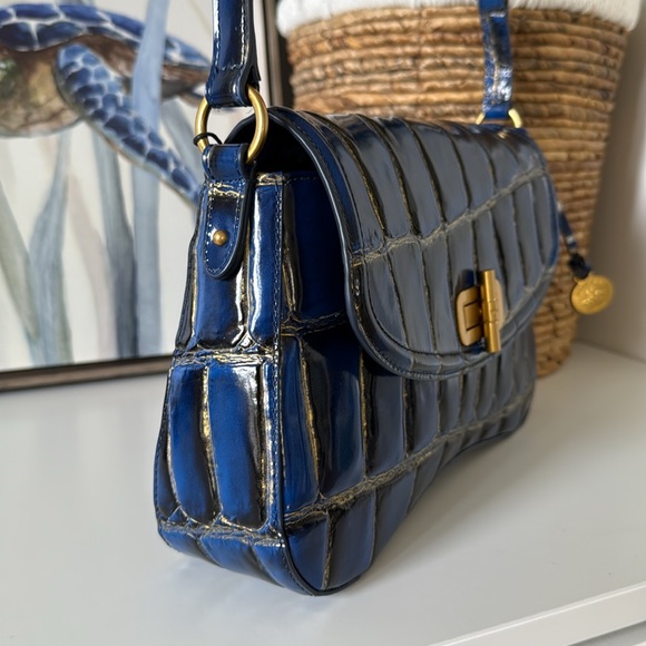 NWT 🌹Brahmin NERIDA ANCHOR NERINA Melbourne Leather Satchel ⭐NWT, REG, DUST BAG - Picture 10 of 13